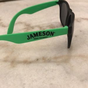 JAMESON Irish Whiskey Merch Black & Neon Green Sunglasses NWT